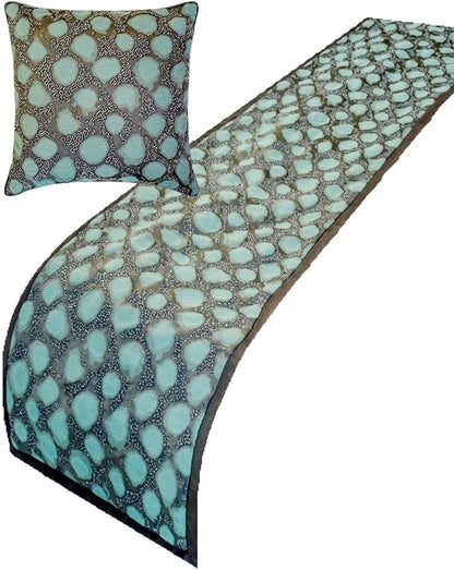 The HomeCentric Blue Bed Runner by TheHomeCentric