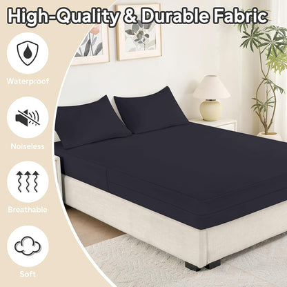 full size mattress protector waterproof (12’’-16” depth), close-up detail