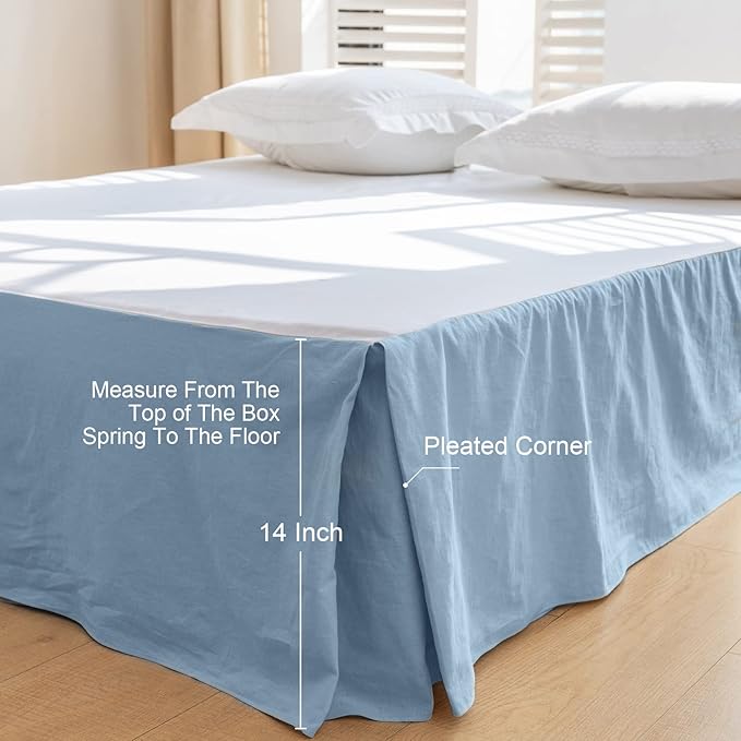 BISELINA French Linen Bed Skirt - Image 4