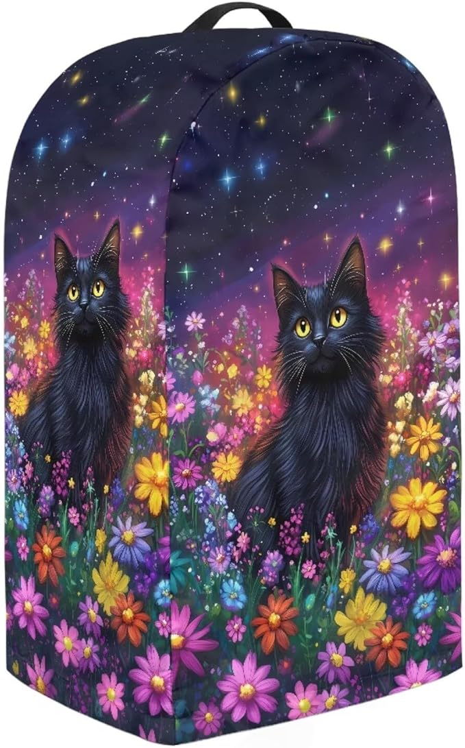 Starry Sky Black Cats Blender Cover - Image 4