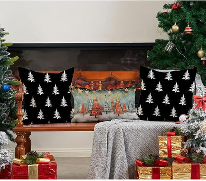 DFXSZ Christmas Pillow Covers 16x16 inch Set of 2 Christmas Tree Decorative - Image 5