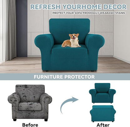 LURKA Stretch Chair Sofa Slipcovers 1 Piece Couch Covers - Image 3