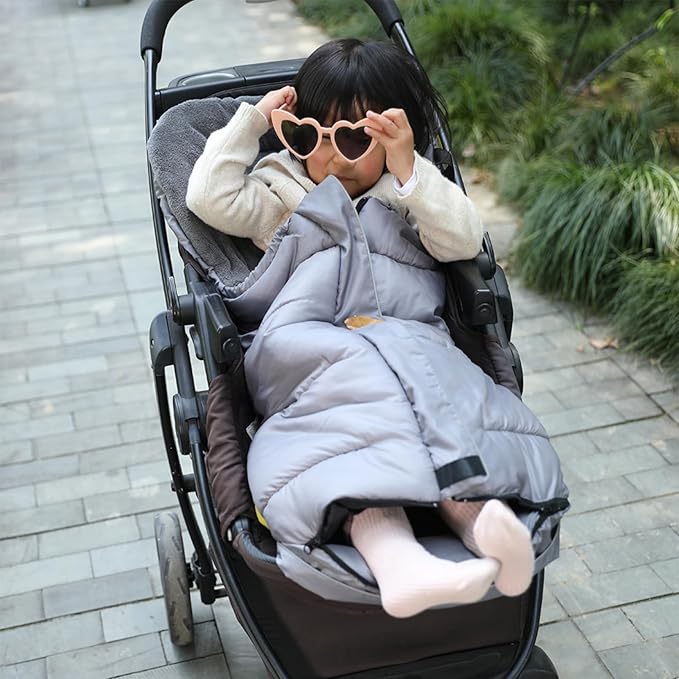 funlife Anti-Kick Winter Water Proof Cozy Warmer Baby Footmuff Fits - Image 6