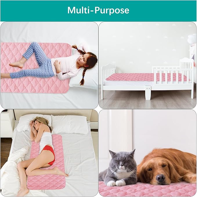 Waterproof Crib Mattress Protector Pad Cover 28" x 52", Anti Slip & Absorbent - Image 6