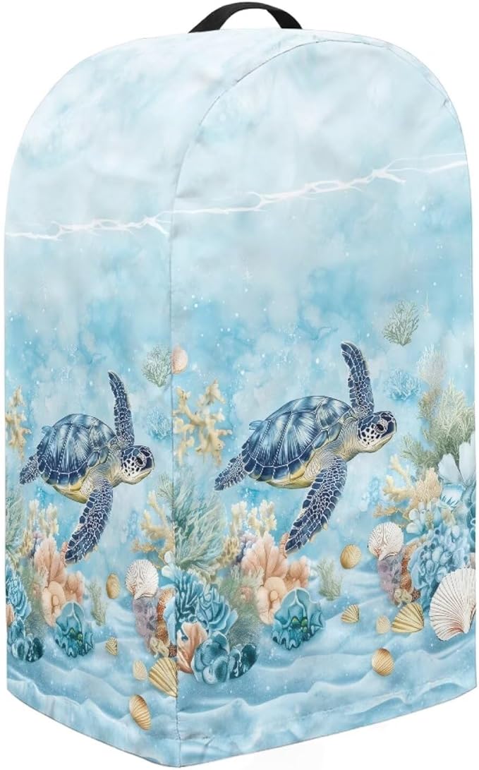 Undersea Turtle Coral Blender Dust Cover Kitchen Small Appliance Decor Anti - Image 4
