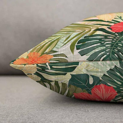 TKS MITLAN Hibiscus Flowers Pillow Cover 12x20 inch Summer Colorful Hawaiian - Image 5