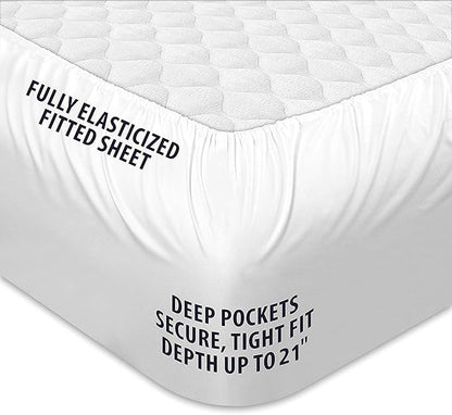 COONP Queen Mattress Topper, Extra Thick Pillowtop, Cooling and Plush Mattress - Image 4