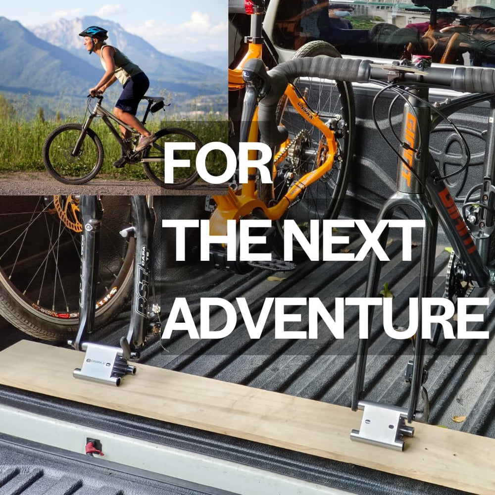 ONIPAX Bike Fork Mount Rack, Truck Bed & Van, 9mm QR/12x100/15x100