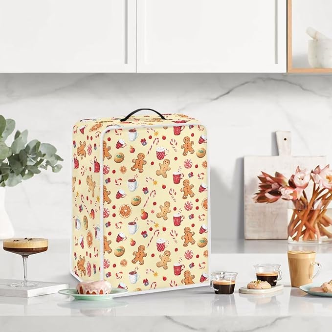 Christmas Coffee Maker Cover Dust Resistant Small Kitchen Appliance Protector - Image 3