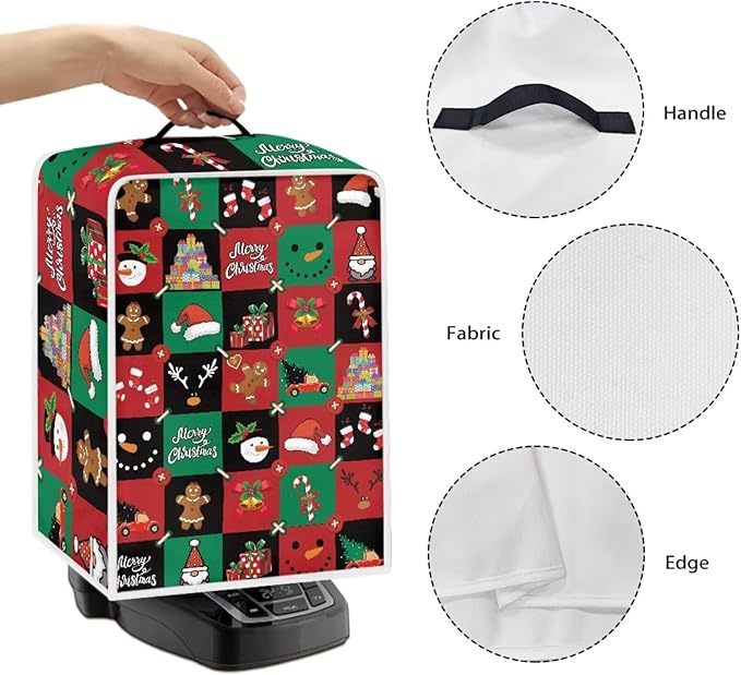 Coffee Maker Cover, Christmas Holiday Coffee Dust Cover Washable Removable - Image 5