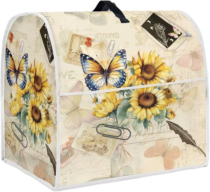 Sunflower Butterfly Stand Mixer Cover Compatible by HUISEFOR