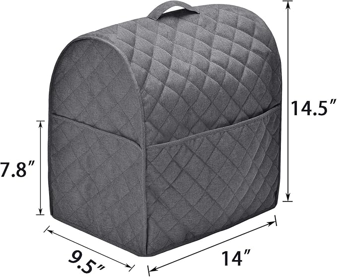 Stand Mixer Dust Cover with 3 Pockets Compatible with KitchenAid Tilt Head - Image 4