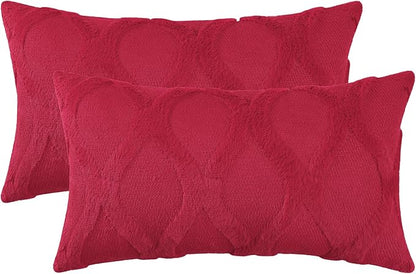 decorUhome Christmas Throw Pillow Covers 12x20 Inch Set of 2, Soft Plush Faux - Image 7