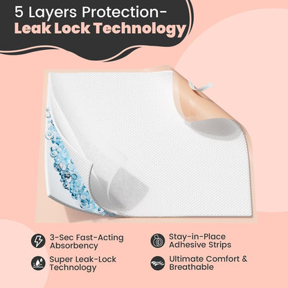 mkiss bed pads with adhesive strip 30"x36", thick shown in use