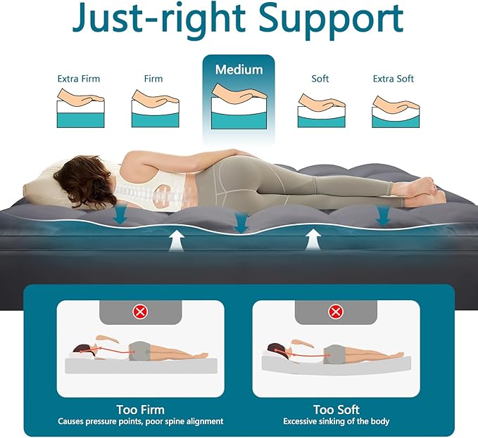 CHOKIT Full Mattress Topper, Extra Thick Pillow Top Mattress Pad - Image 3