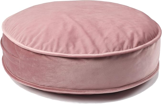 Round Floor Pillow Cover Velvet Throw Seating Pouf Yoga Meditation Cushion by YIUOR
