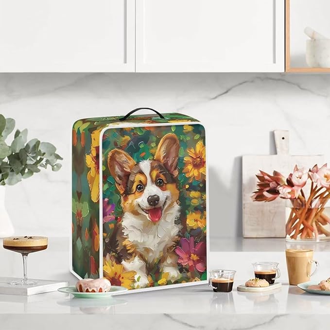 Mumeson Cartoon Corgi Coffee Maker Machine Dust Cover Blender Protection Case - Image 2