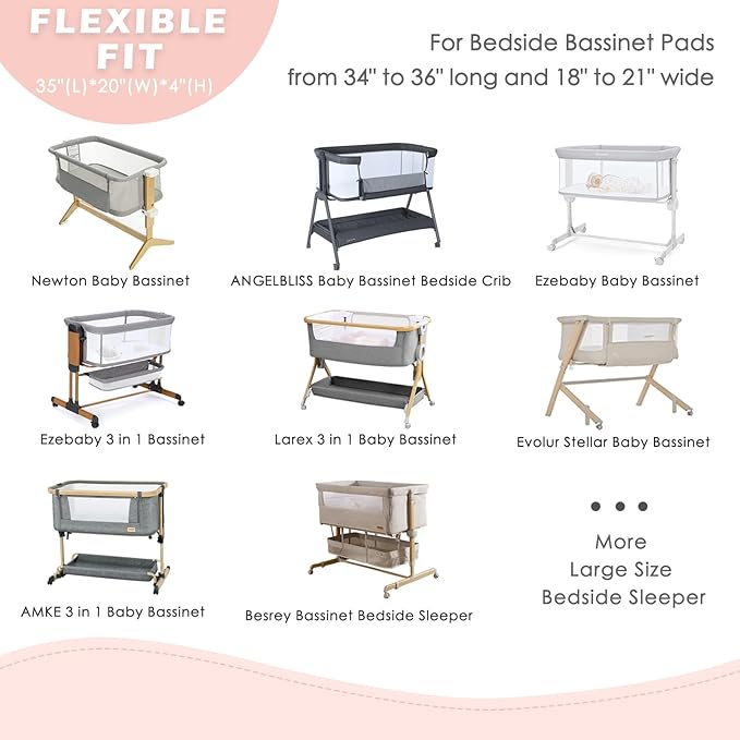 3 Pack Soft Strecthy Bassinet Sheets - Image 5