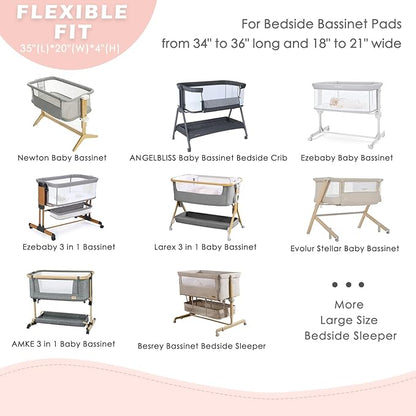 3 Pack Soft Strecthy Bassinet Sheets - Image 5