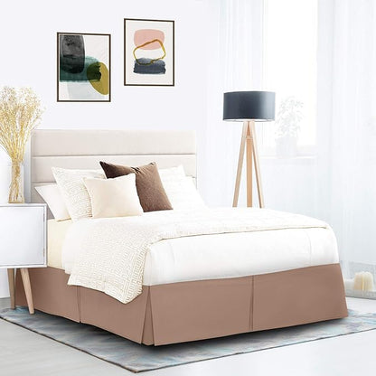 Nestl Taupe Bed Skirt Queen Size - Image 9