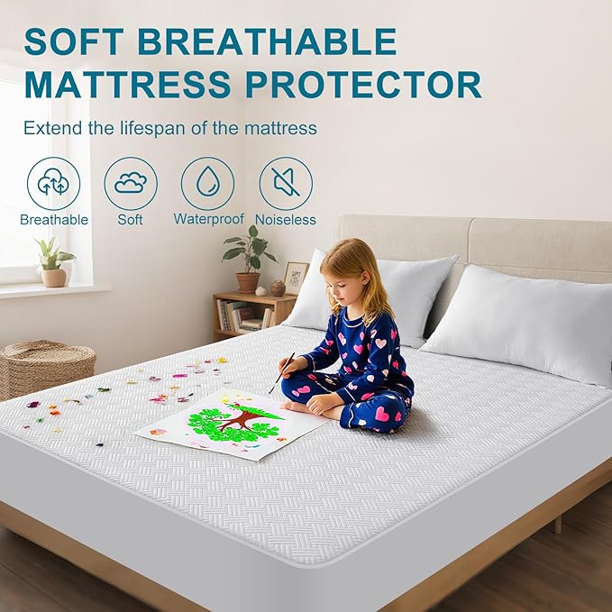 Waterproof Mattress Protector Queen Size - Image 3