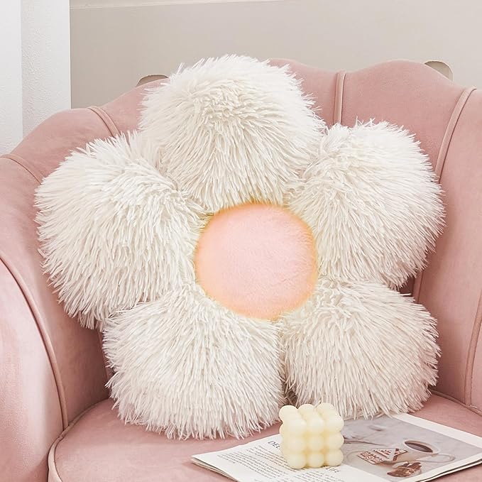 MorroMorn Flower Pillow Shaped Throw Pillows by MorroMorn