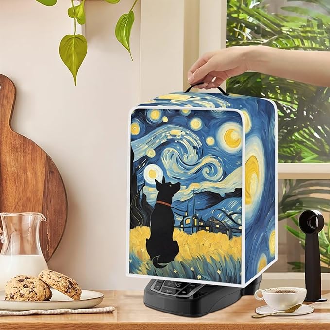 Coffee Maker Covers With Top Handle Folding Coffee Machine Dust Covers - Image 4