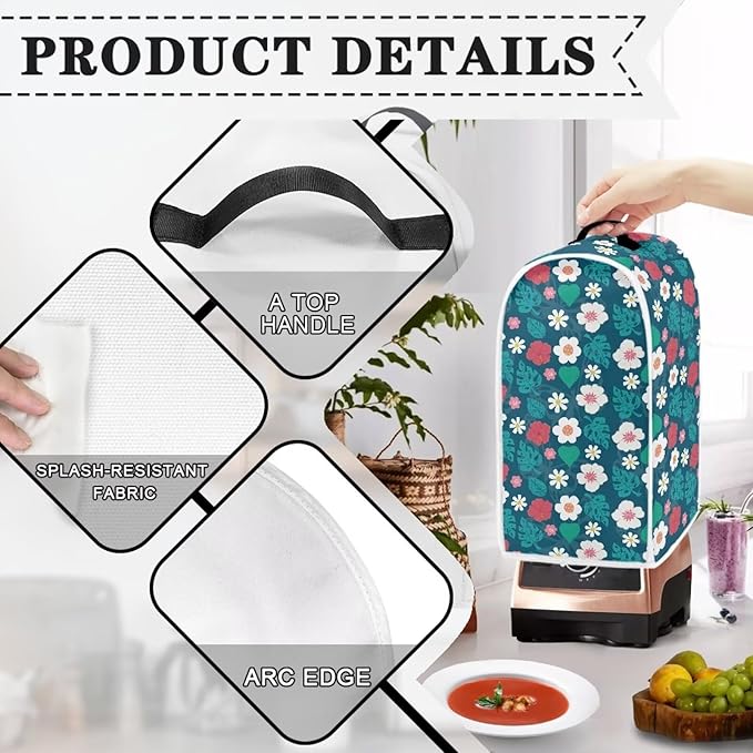 Print Blender Cover for Women Food Processor Covers Stand Mixer Appliance Cover - Image 4