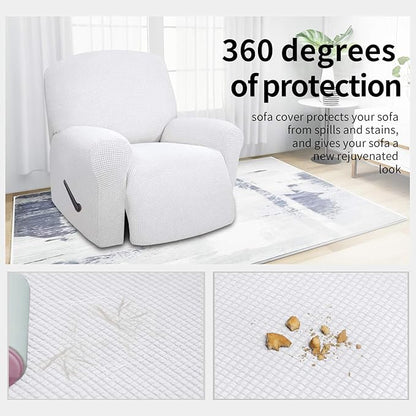 Easy-Going 4 Pieces Oversized Recliner Stretch Sofa Slipcover Sofa Cover - Image 3