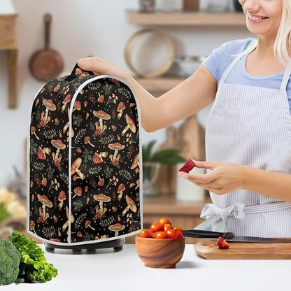 Mushroom Teal Blender Cover for Kitchen Countertop Modern Small Appliance Dust - Image 2