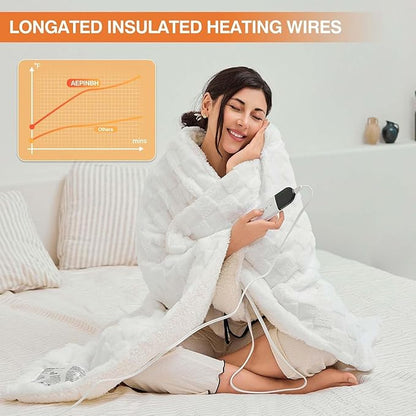 Electric Blanket Dual Control, Heated Blanket Flannel - Image 5