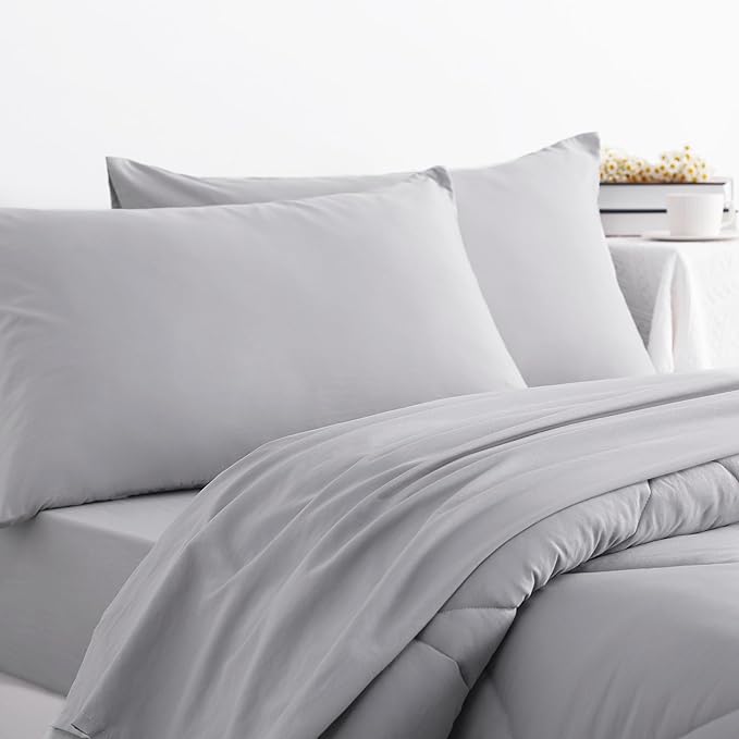 NTBAY Twin Comforter Set with Sheets, 5 Pieces Soft and Breathable Twin Bedding - Image 6