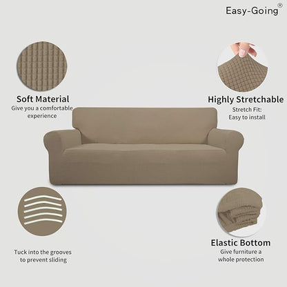 Easy-Going Stretch Sofa Slipcover 1-Piece Sofa Cover Furniture Protector Couch - Image 4