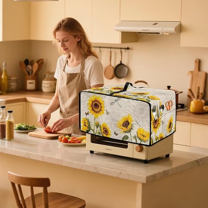 Microwave Oven Dust Cover Waterproof Toaster Oven Cover - Image 3
