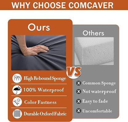 4 Pack Outdoor Chair Cushions 19 x 19 Inch Waterproof Patio Chair Cushions - Image 7