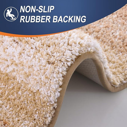 OLANLY Bathroom Runner Rugs 47x20, Extra Soft Absorbent Microfiber Bath Rugs - Image 4
