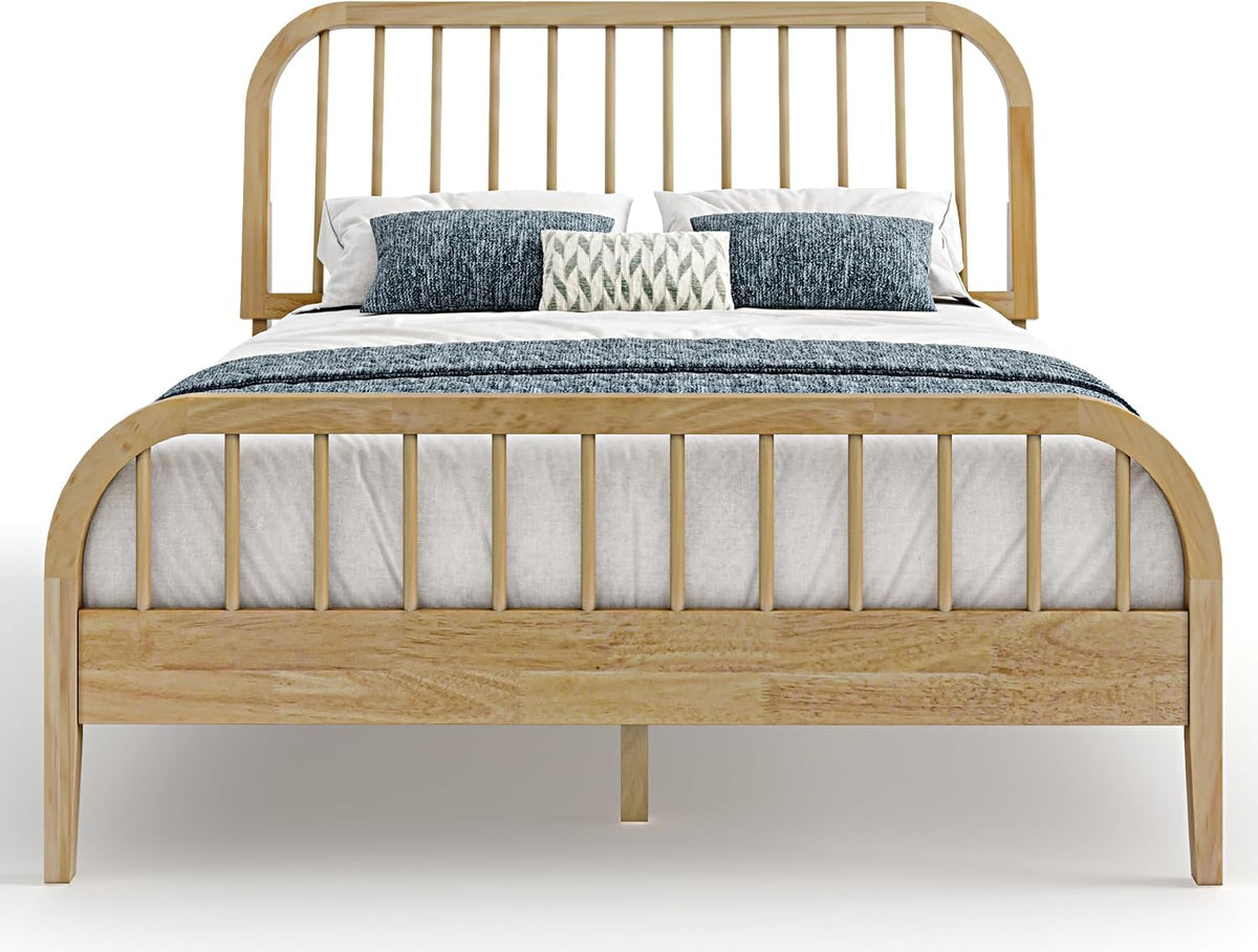 dg casa wesley solid wood king size bed, close-up detail