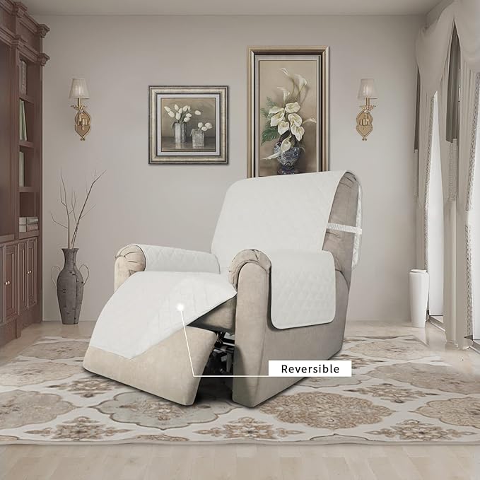 Easy-Going Recliner Chair Slipcover Reversible Sofa Cover Water Resistant Couch - Image 2