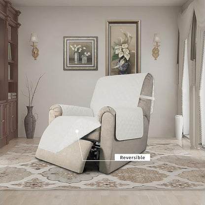 Easy-Going Recliner Chair Slipcover Reversible Sofa Cover Water Resistant Couch - Image 2