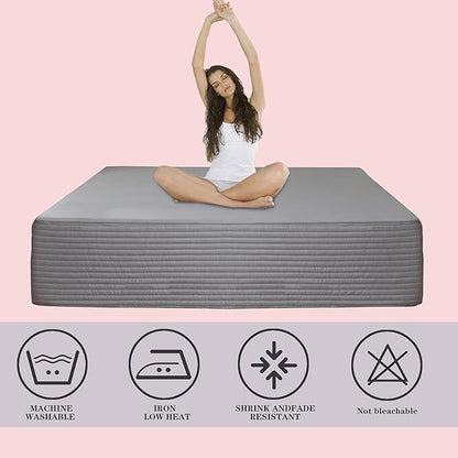 Queen Bed Skirt-Box Spring Cover - Image 4