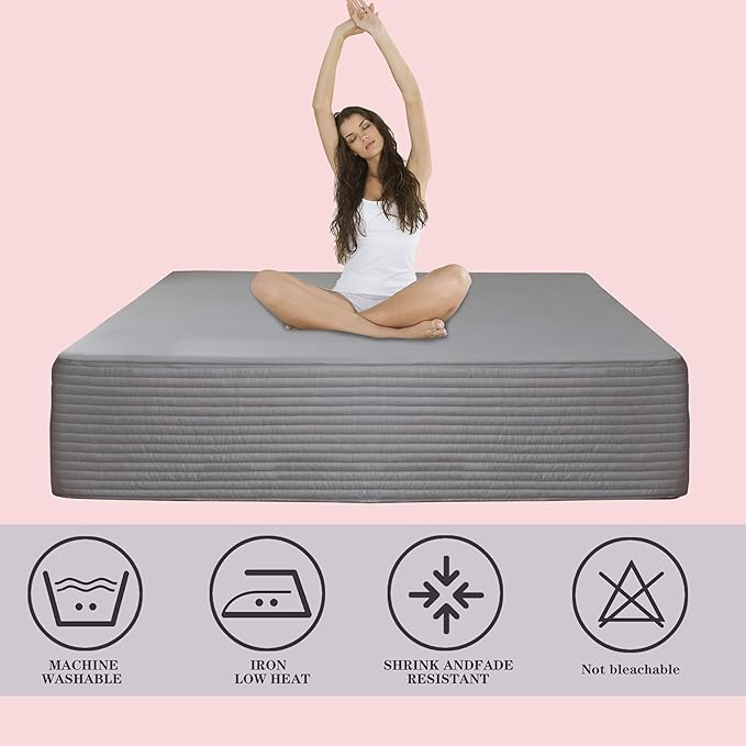 King Bed Skirt-Box Spring Cover - Image 4
