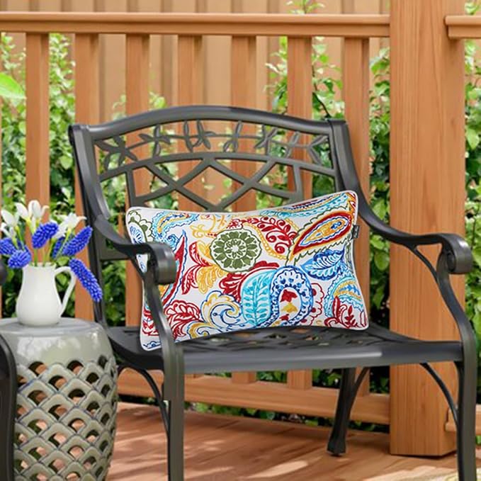 Water Resistant Outdoor Lumbar Pillows - Image 6