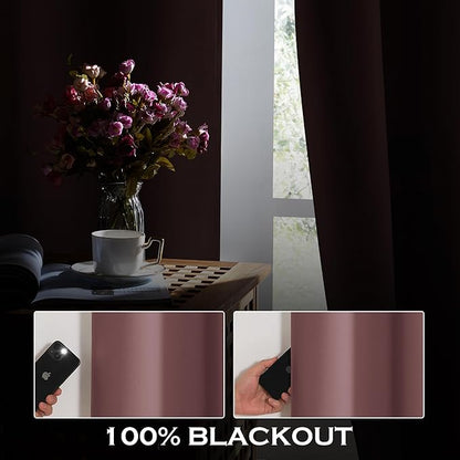 KGORGE 4-in-1 Soundproof Anti Dust 100% Blackout Curtains - Image 3