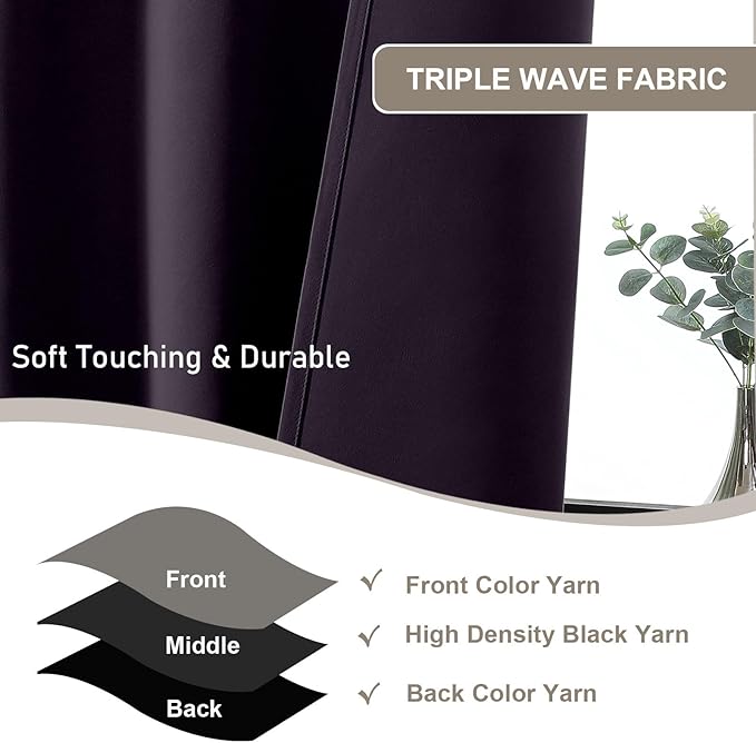 Gwine Short Curtains 30 Inch Length, Light Filtering Small Kitchen Window - Image 4