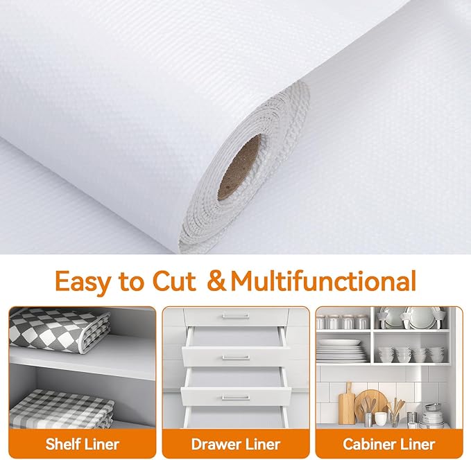 Shelf and Drawer Liner for Kitchen Cabinets Non-Adhesive, Strong Grip Non-Slip - Image 5