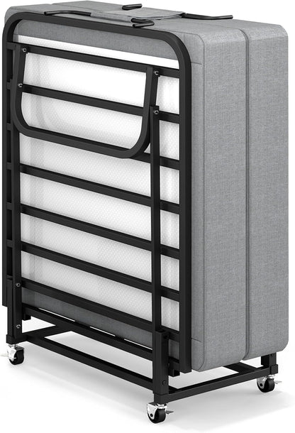 folding bed with mattress for adults, portable foldable, main product view