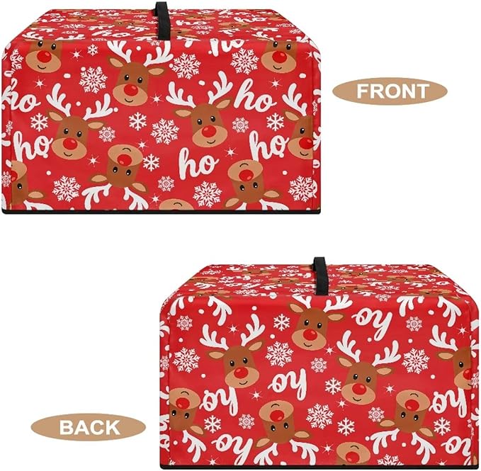 Microwave Ovens Dust Cover, Christmas Elk Heat-Resistant Waterproof Polyester - Image 5