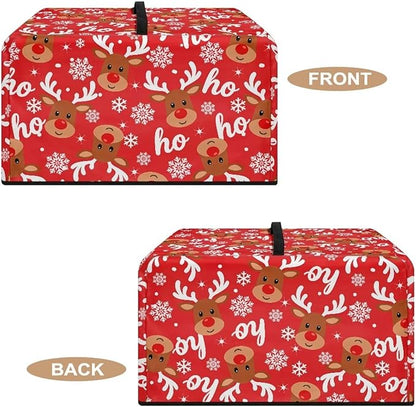 Microwave Ovens Dust Cover, Christmas Elk Heat-Resistant Waterproof Polyester - Image 5