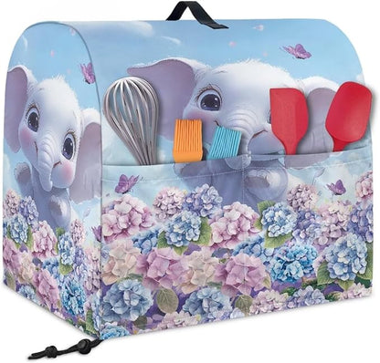 Cute Cartoon Elephant Mixer Cover Stand Dust Proof Covers - Image 2