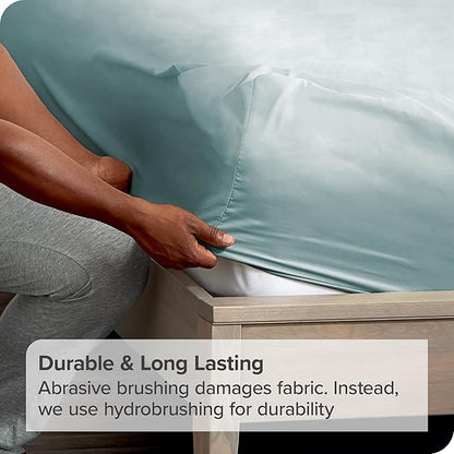 Bare Home 2-Pack Fitted Bottom Sheets Split King - Image 6